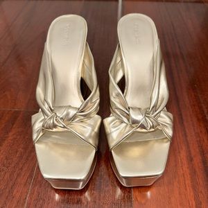 NORDSTROM - open edit gold heels